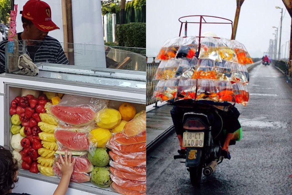 Alasan Penjual Buah Pakai Akuarium dan Penjual Ikan Pakai Plastik