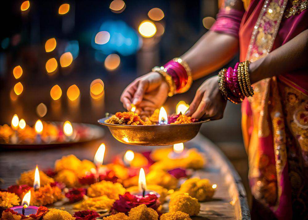 potret perayaan diwali di India (pixabay.com/MUSKAN KUSHWAHA)