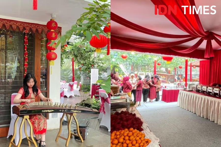 Dekorasi Perayaan Imlek di Rumah Mari Elka Pangestu, Nuansanya Indah!