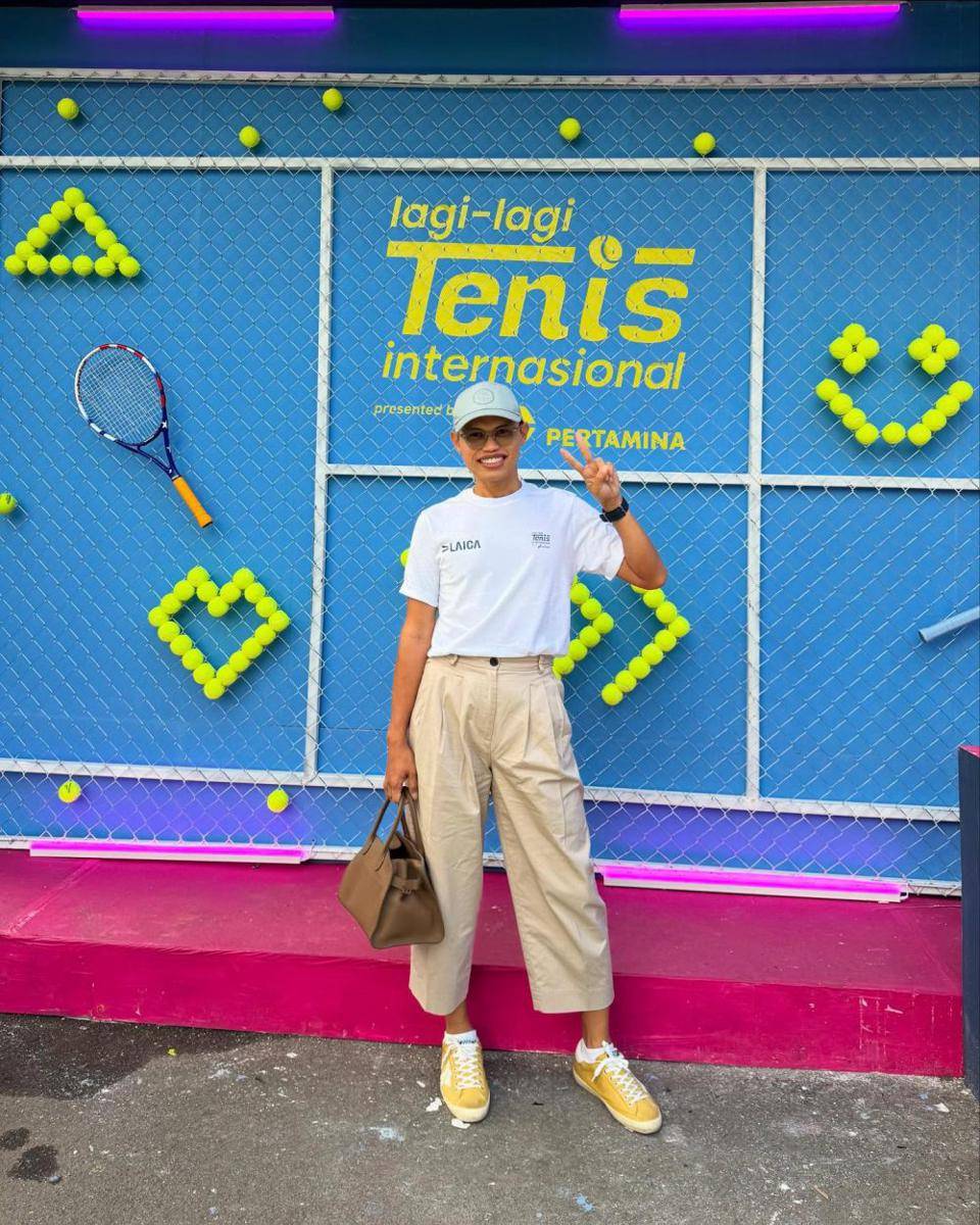 artis nonton Lagi-lagi Tenis Internasional (Instagram.com/wanda_haraa)
