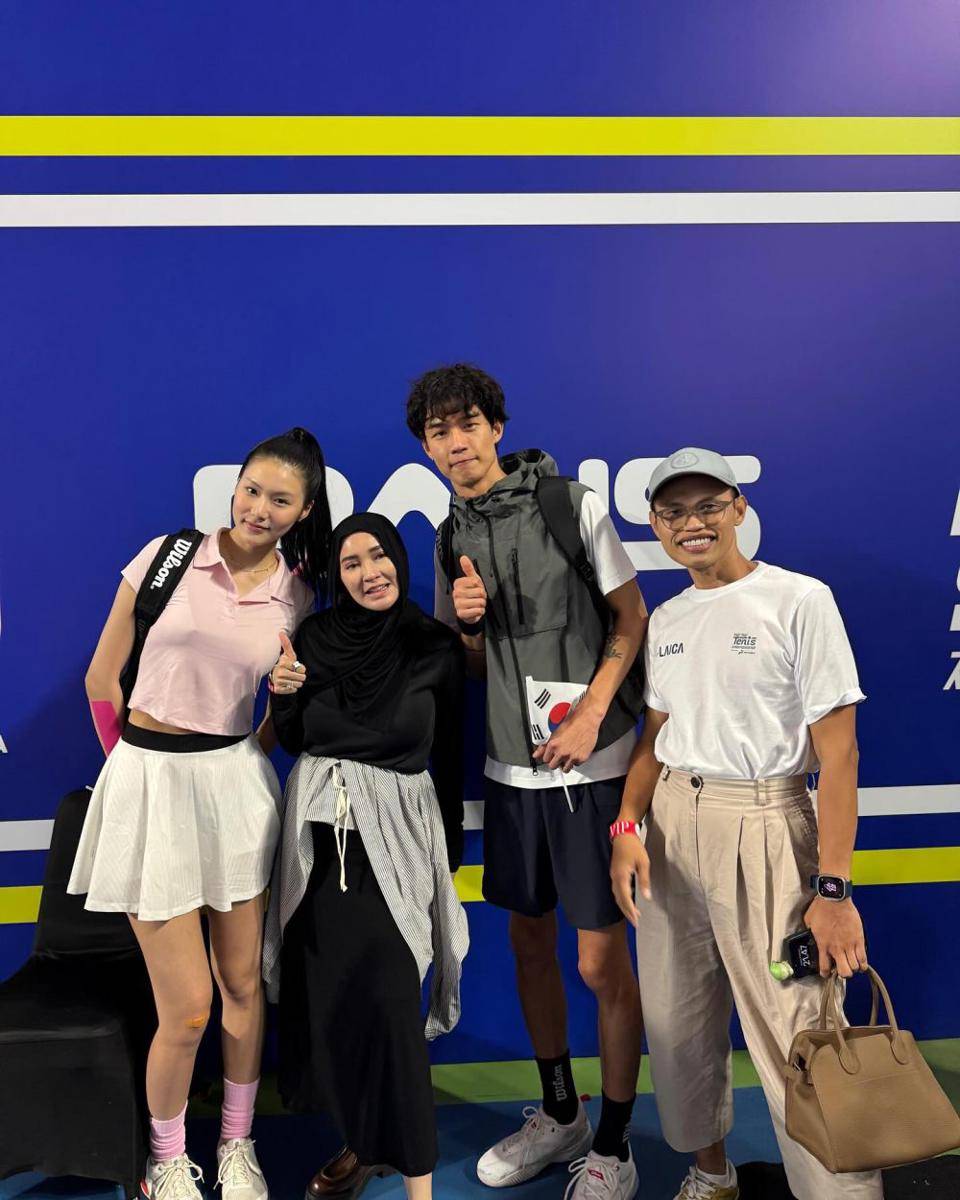 artis nonton Lagi-lagi Tenis Internasional (Instagram.com/wanda_haraa)