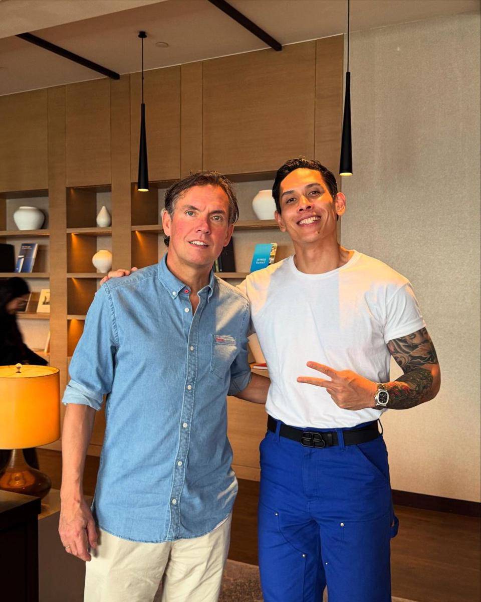 potret Ganindra Bimo ketemu pelatih baru timnas (instagram.com/ganindrabimo)