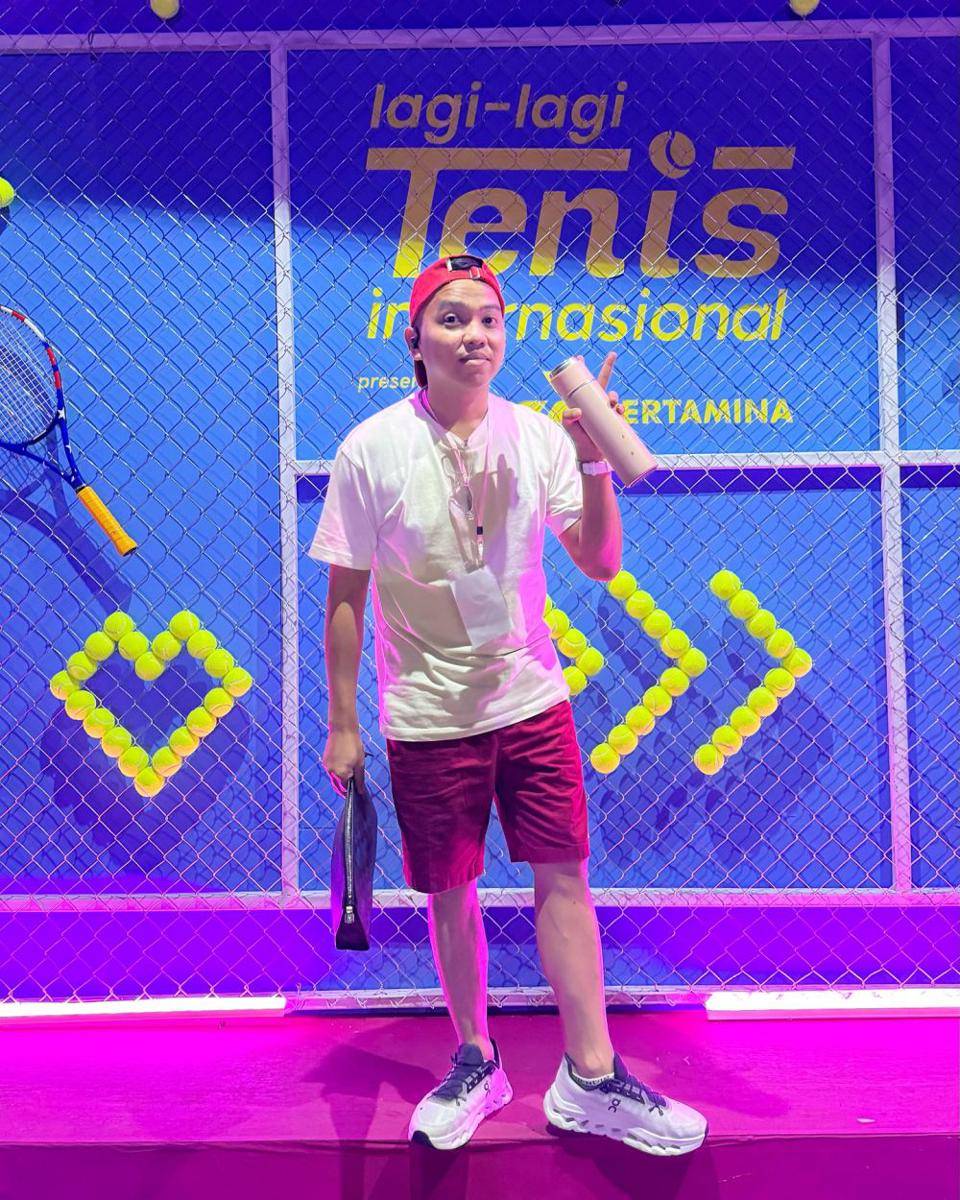 artis nonton Lagi-lagi Tenis Internasional (Instagram.com/aanstory)