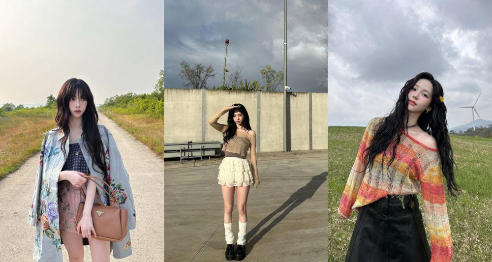 8 Ide OOTD Valentine Date ala Karina aespa, Stunning!