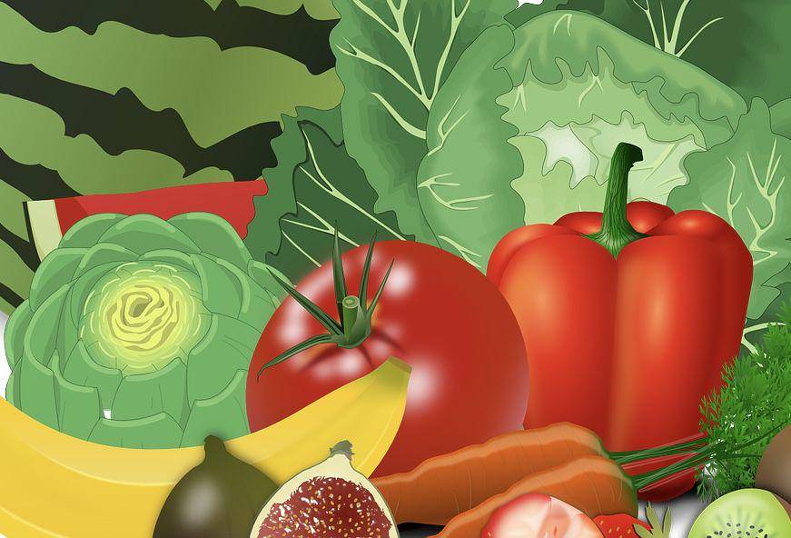 gambar sayur dan buah-buahan