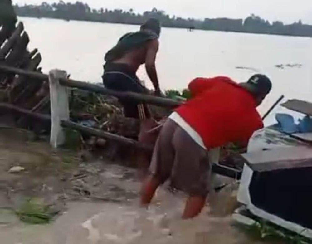 Banjir hebat melanda wilayah Kecamatan Palas, Lampung Selatan. (IDN Times/Istimewa).