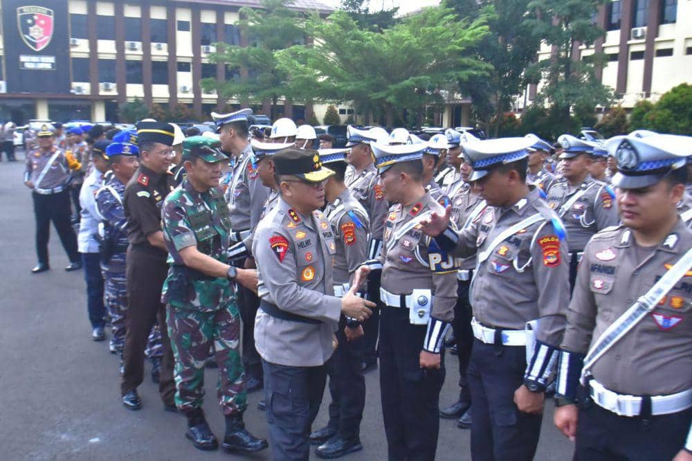 Apel gelar pasukan Operasi Keselamatan 2025. (DOK. Polda Lampung).