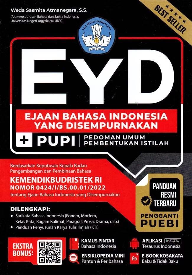 Buku EYD; Ejaan Bahasa Indonesia yang Disempurnakan + PUPI (gramedia.com/EYD; Ejaan Bahasa Indonesia yang Disempurnakan + PUPI)