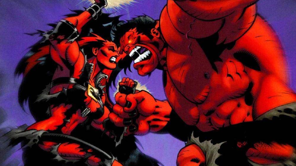 Red She-Hulk vs Red Hulk (dok. Marvel Comics/Hulk)