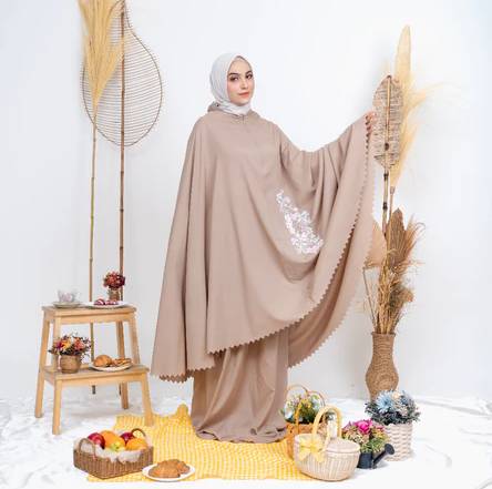 ilustrasi mukena (shopee.co.id/VESELKA Official Shop)