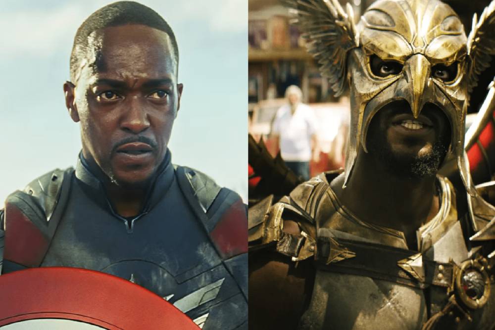 Sam Wilson dan Hawkman versi Carter Hall (dok. Marvel Studios/Captain America: Brave New World | dok. Warner Bros. Pictures/Black Adam)