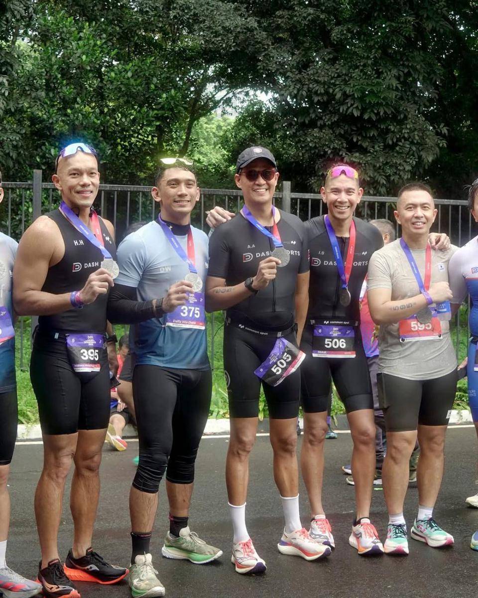 Daffa Wardhana ikut duathlon (instagram.com/daffawardhana)