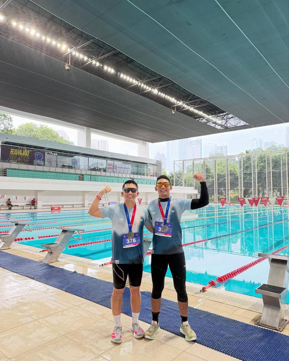 Daffa Wardhana ikut duathlon (instagram.com/daffawardhana)