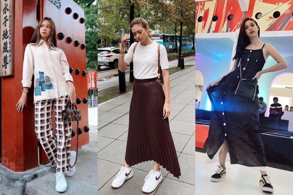 9 Ide Padu Padan Sneakers ala Yuki Kato, Selalu Fashionable!