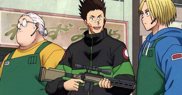 Grup Sakamoto mengikuti turnamen paintball ( Dok. Netflix / Sakamoto Days )