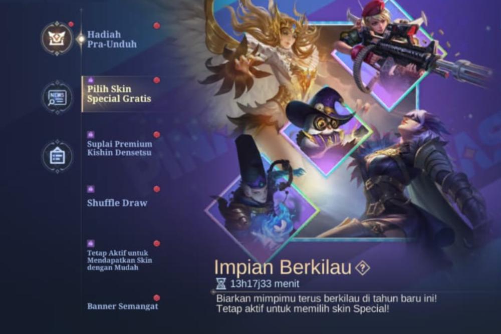 Event Impian Berkilau di Mobile Legends, Gratis Skin Special!