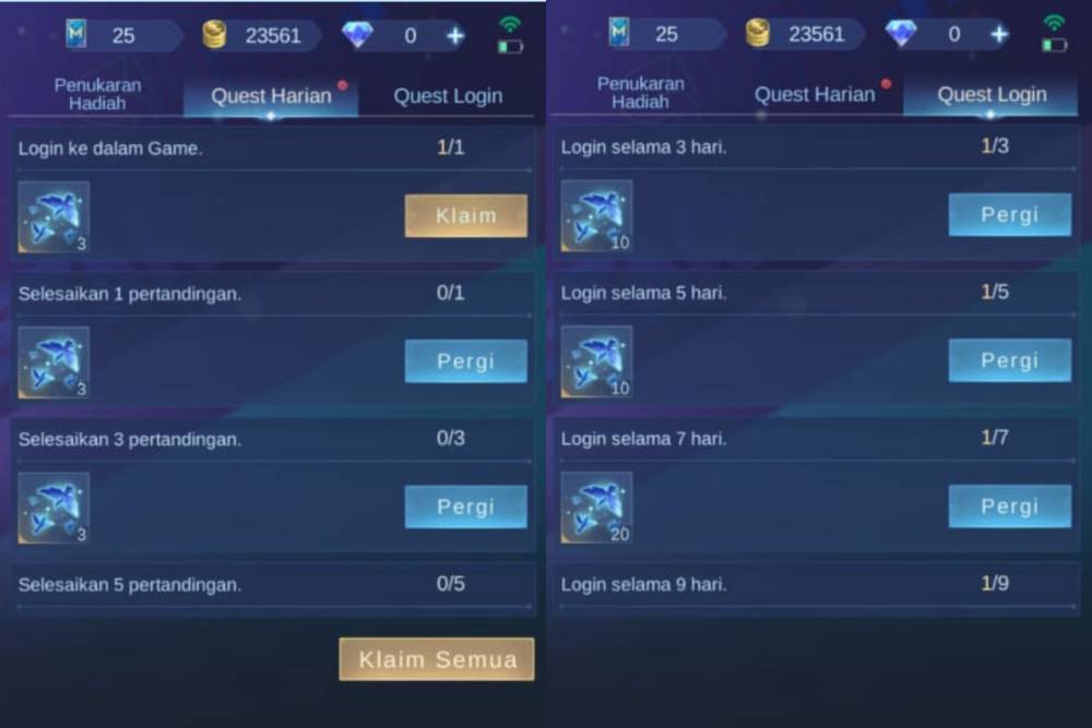 misi di event Impian Berkilau Mobile Legends (dok. Moonton/Mobile Legends: Bang Bang)
