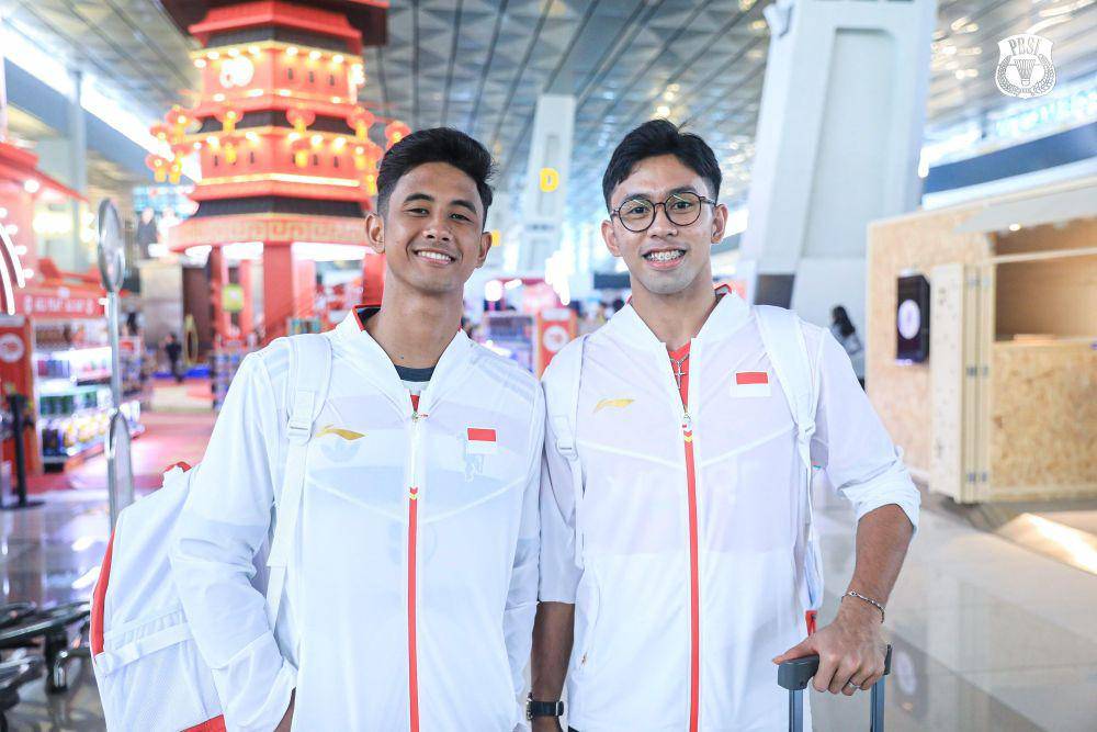 Alwi Farhan dan Yohanes Saut Marcellynomasuk skuad Indonesia di Kejuaraan Beregu Campuran Asia (BAMTC) 2025 (dok.PP PBSI)
