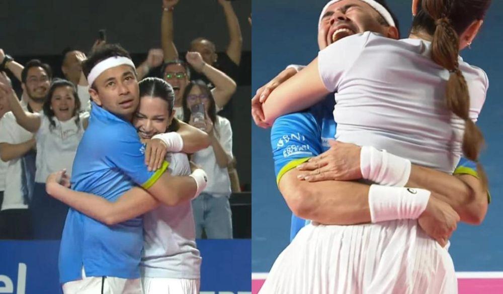 7 Momen Emosional Raffi dan Nia Ramadhani saat Juara Tenis