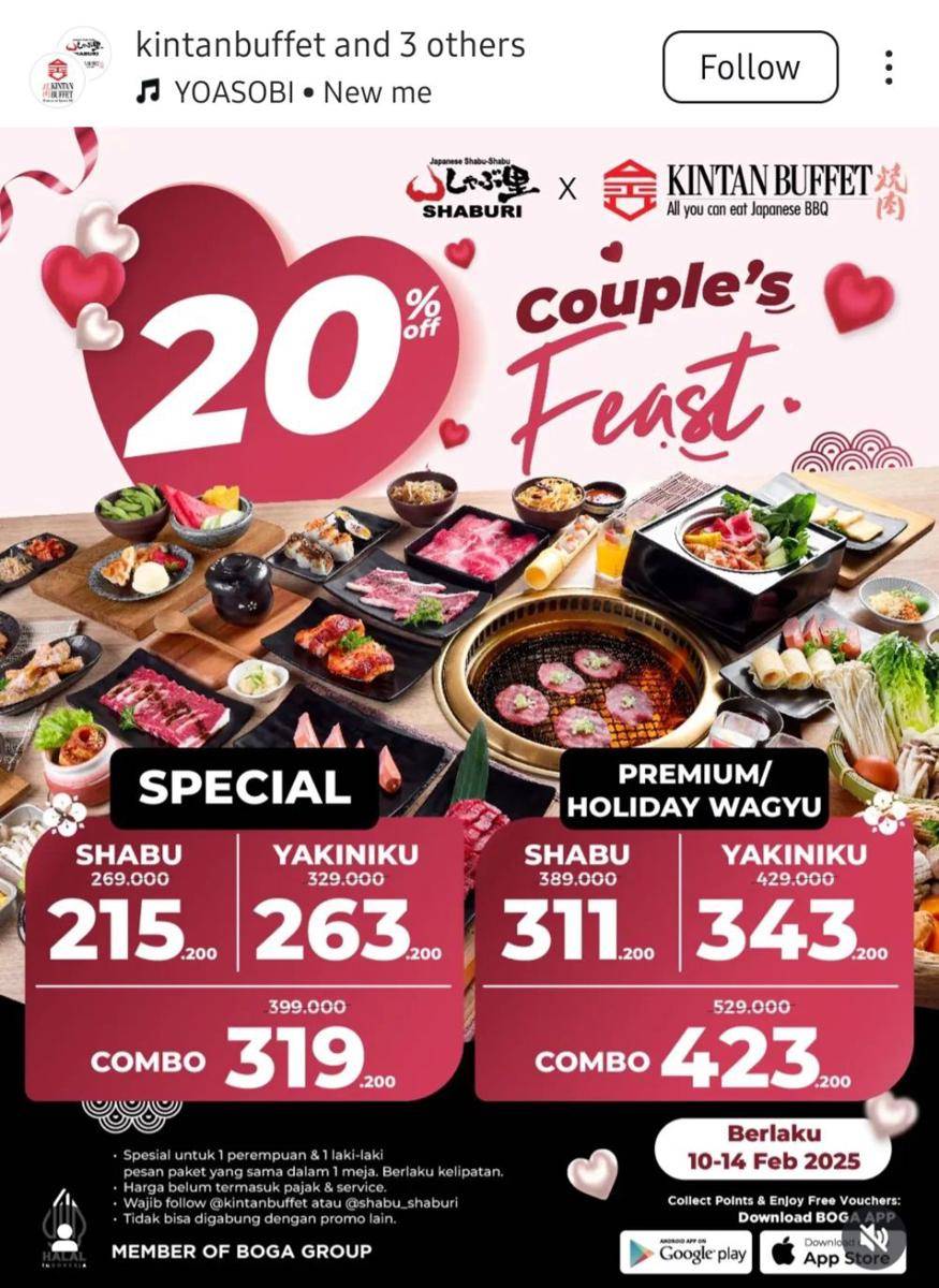 Promo Valentine Kintan Buffet 2025 (instagram.com/kintanbuffet)