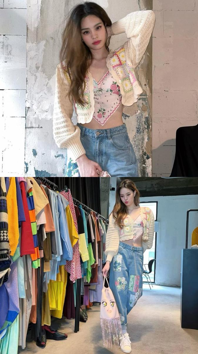 potret ide OOTD yang playful dan colorful ala Achiraya Nitibhon (instagram.com/allynitibhon)