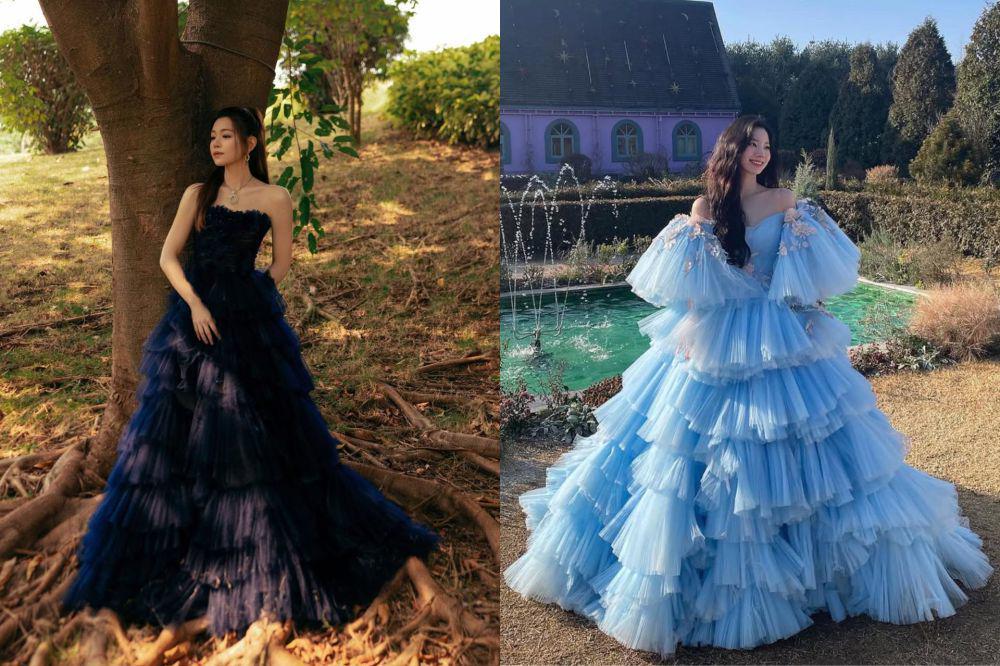 8 Adu Gaya Michelle Chen Vs. Kim Dahyun, Tampil Chic dan Feminin