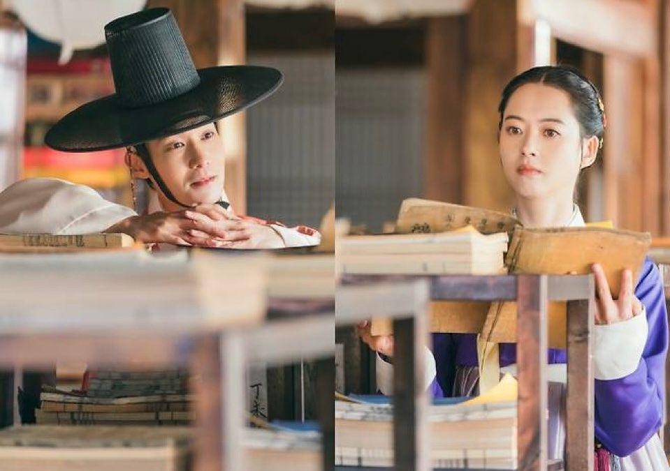 Chang Ryul dan Go Ara di The Scandal of Chunhwa (dok. TVING/The Scandal of Chunhwa)