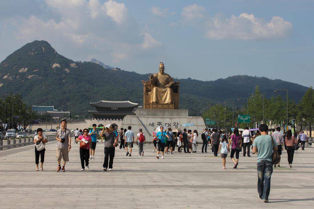 Potret Gwanghwamun Plaza di Korea Selatan (pixabay.com/one_life)