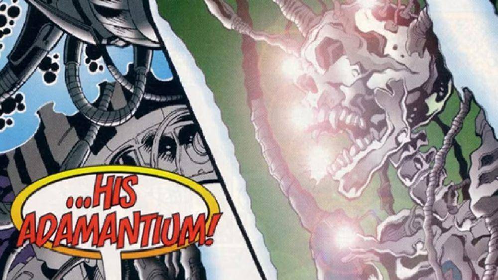 True Adamantium dalam tengkorak Logan. (dok. Marvel Comics/X-Men)