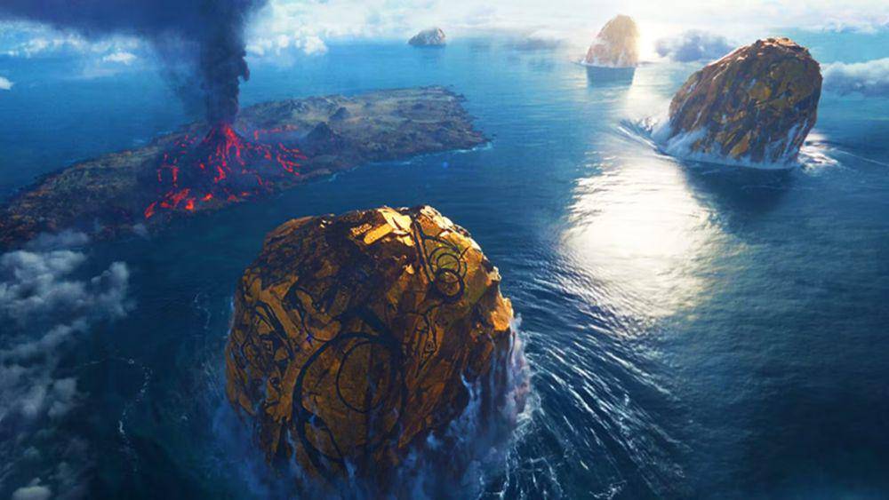 Pulau Tiamut lokasi dari Adamantium (dok. Marvel Studios/Eternals)