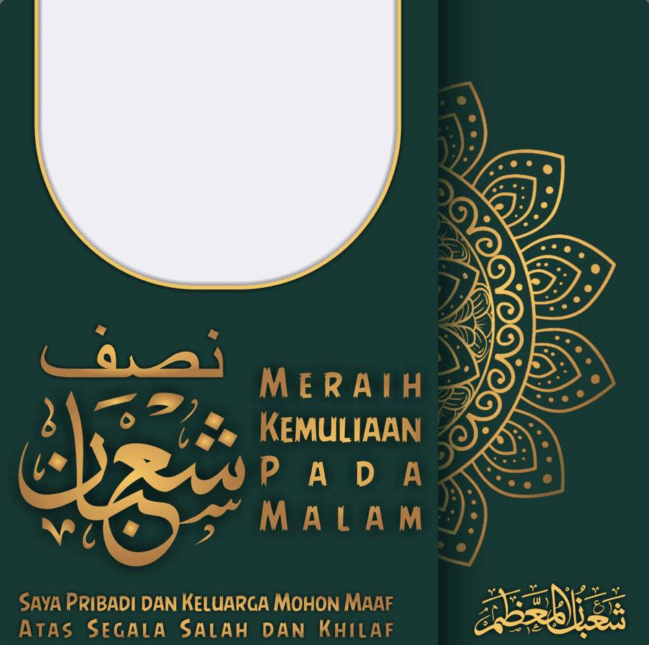 Twibbon Nisfu Syaban 2025 (twibbonize.com/id09)