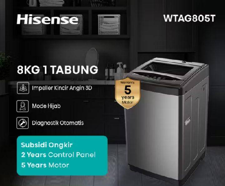 Hisense WTAG805T (shopee.co.id/hisenseofficial)