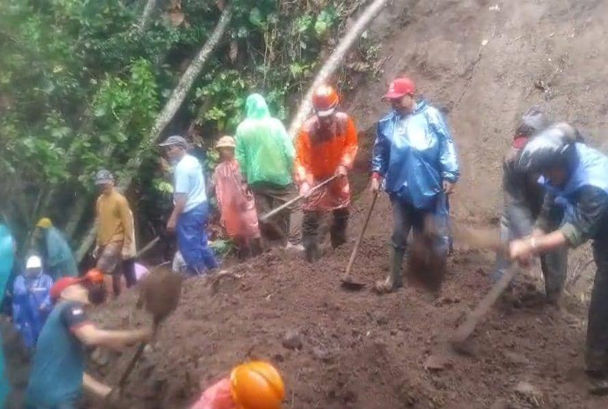 Longsor timbun saluran irigasi di Subak Aan. (Dok. IDN Times/istimewa)