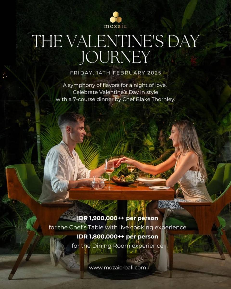 promo di Mozaic Restaurant (instagram.com/mozaicrestaurantubud)