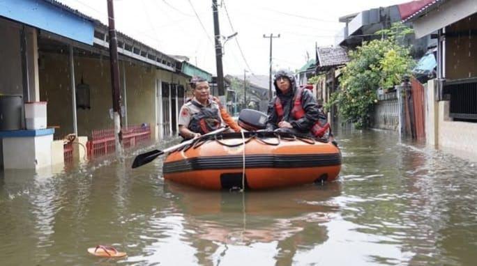 Banjir di Perumnas Antang Makassar, Ketinggian Air hingga Satu Meter