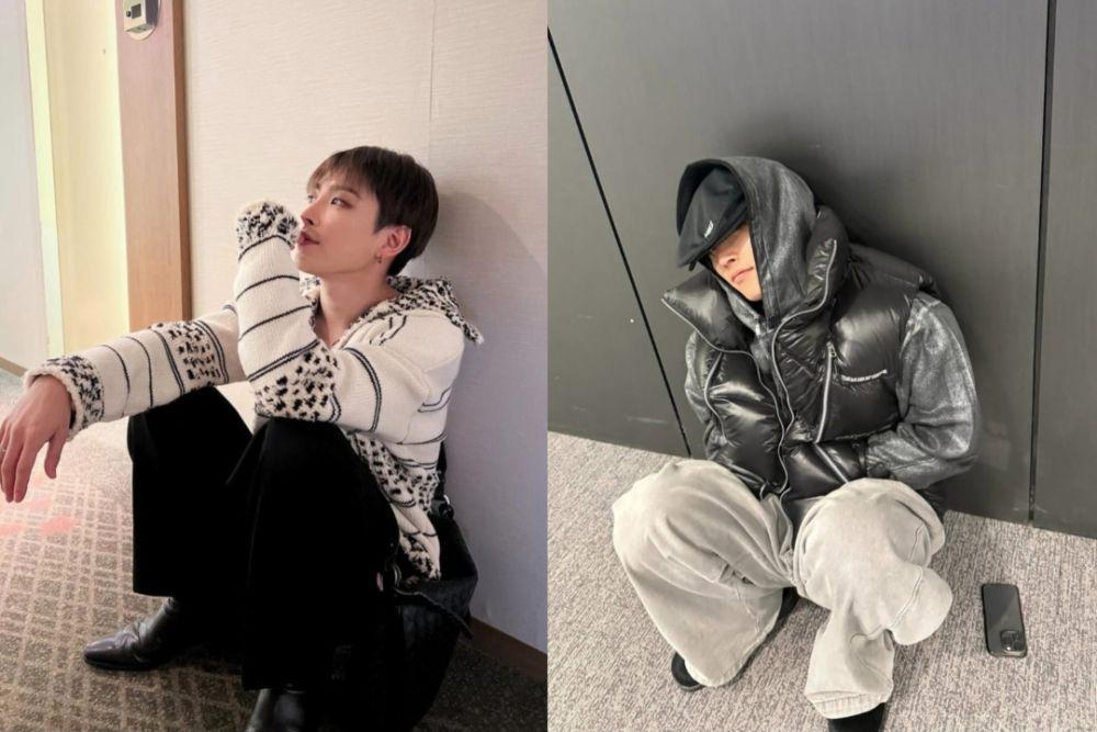 8 Inspirasi OOTD Berbahan Hangat ala Hongjoong ATEEZ, Kekinian!