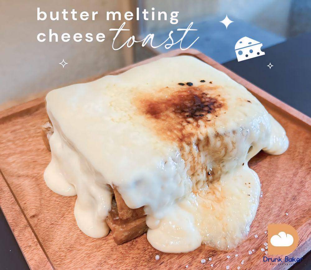 potret hidangan butter melting cheese toast (instagram.com/drunkbaker_indonesia)