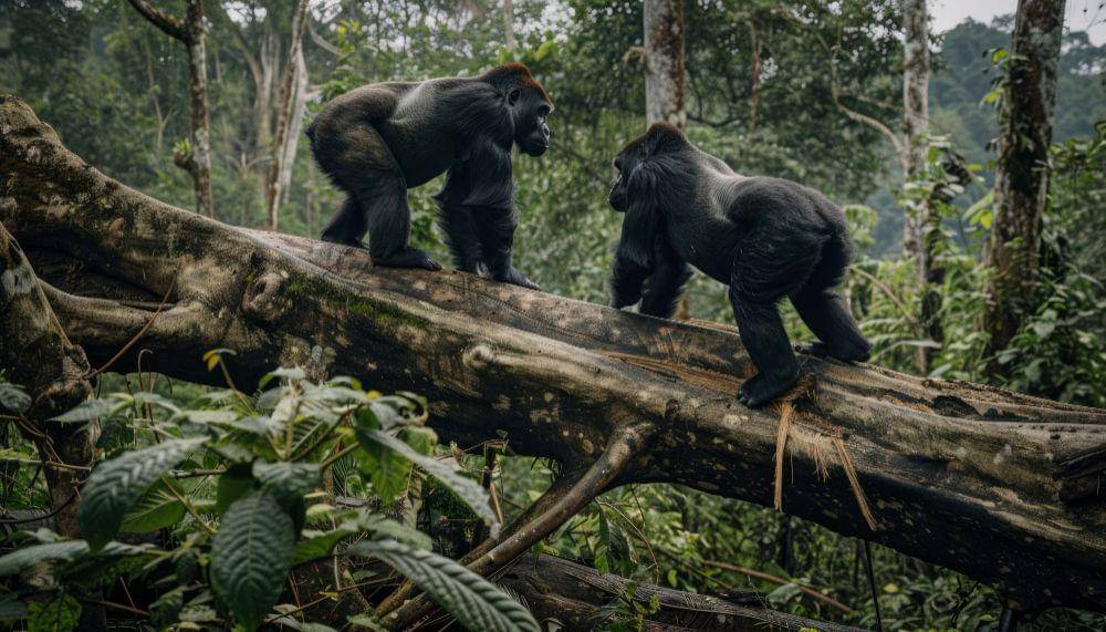 Ilustrasi Gorilla di lingkungan hutan (Freepik.com/freepik)