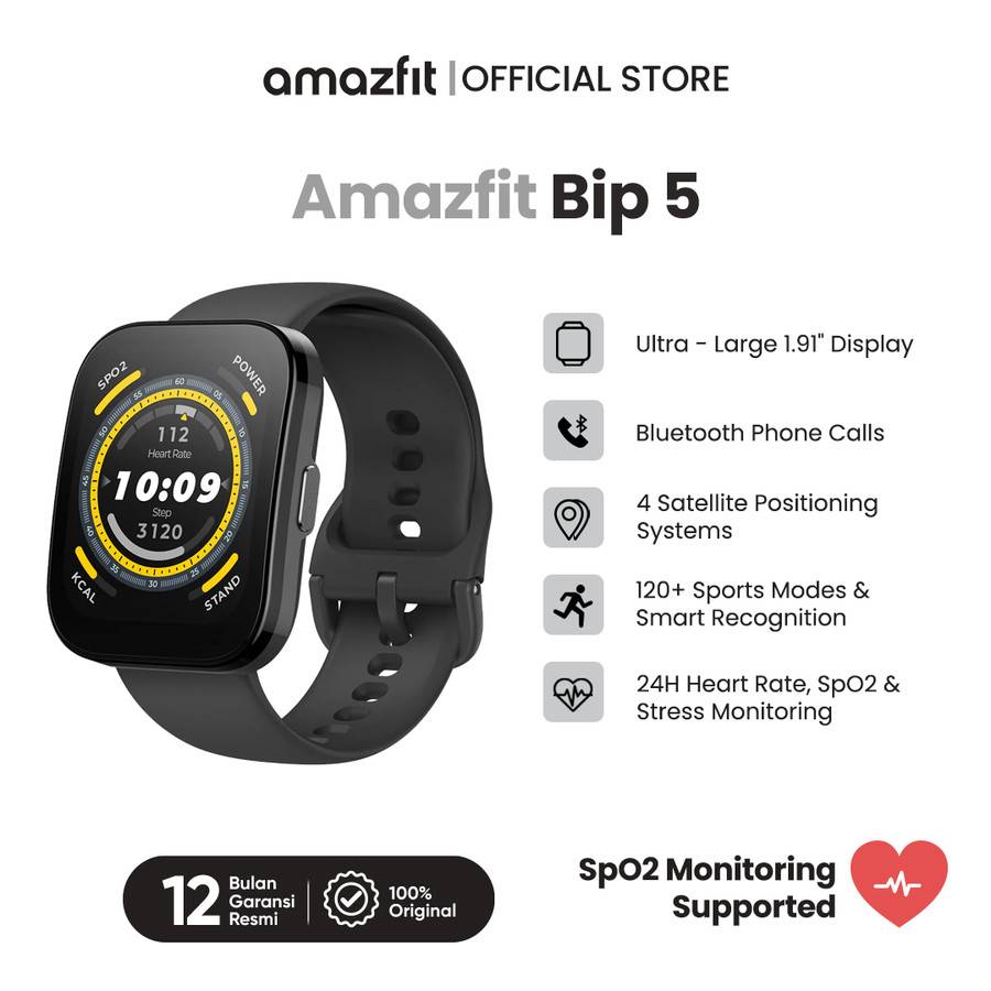 Amazfit Bip 5 (tokopedia.com/Amazfit Official)
