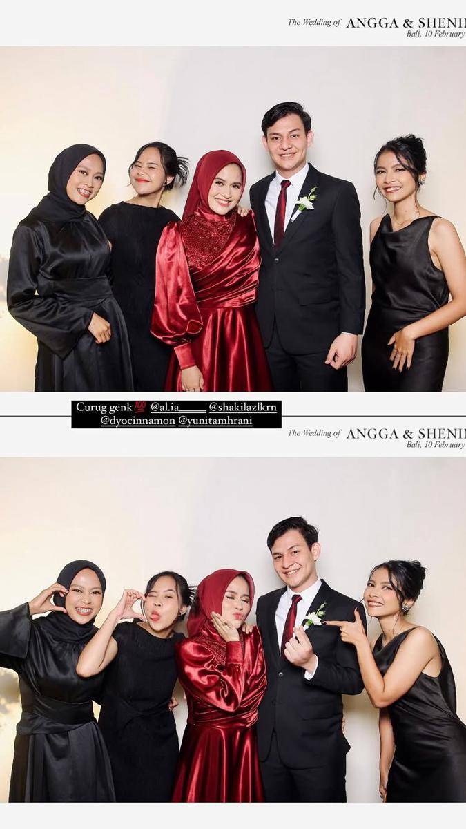 keluarga di pernikahan Angga dan Shenina (Instagram.com/yunitamhrani)