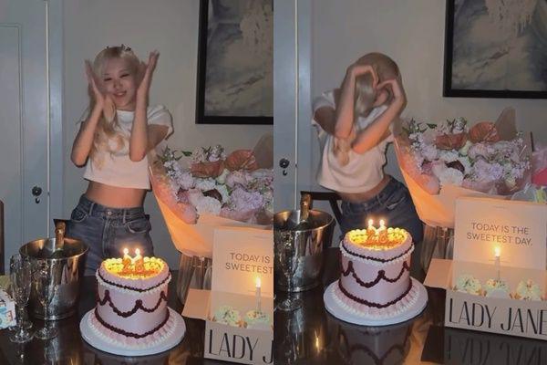 7 Potret Kejutan Ulang Tahun Ke-28 untuk Rose BLACKPINK, Kuenya Unik