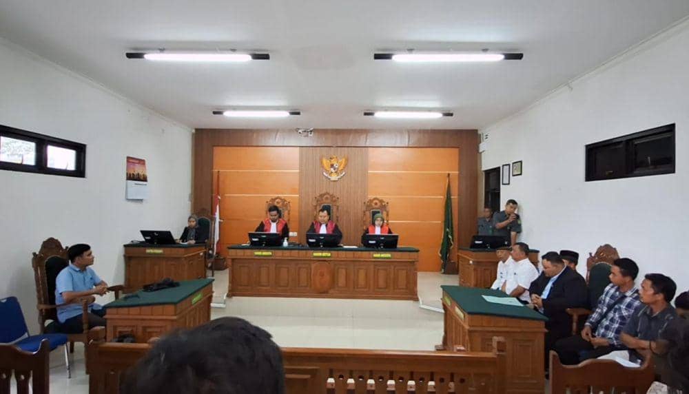 Suasana sidang mediasi gugatan pedagang sayur di Pengadilan Negeri Magetan. IDN Times/ Riyanto.