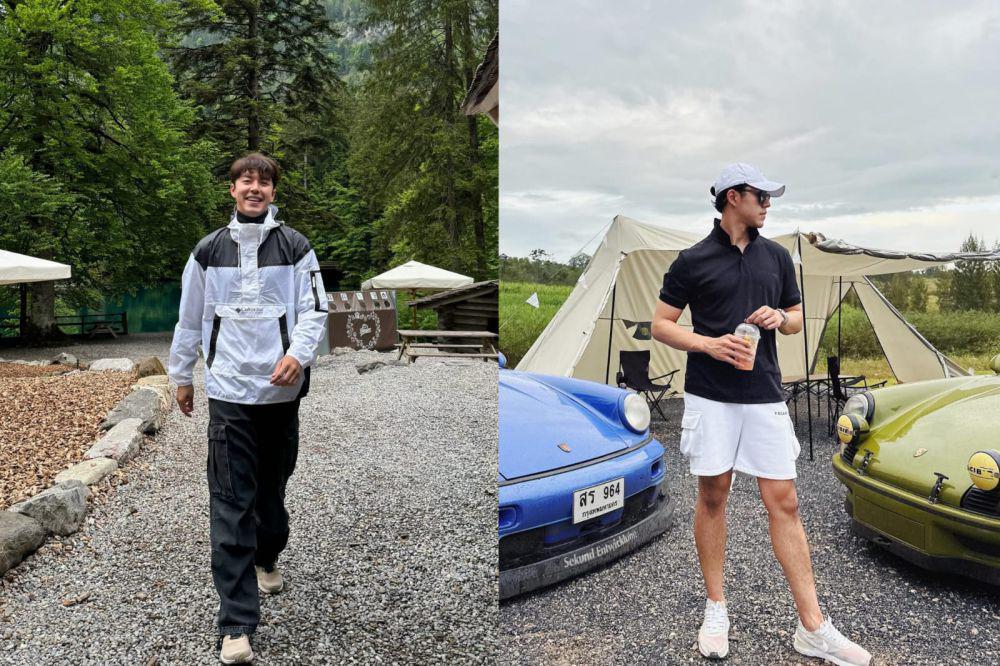 7 Inspirasi Outfit Outdoor Style ala Aktor Nine Naphat, Sporty Nomad!