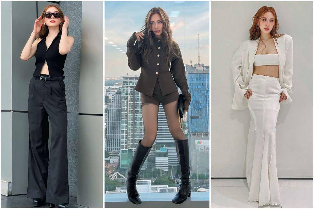 potret ide OOTD kasual versi badass style ala Natty Nantanat