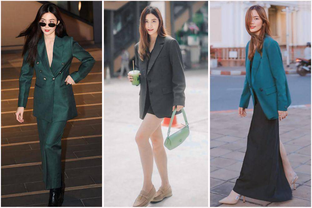potret ide setelan blazer untuk ngantor hingga hangout ala Frung Narikun (instagram.com/frungnarikunn)