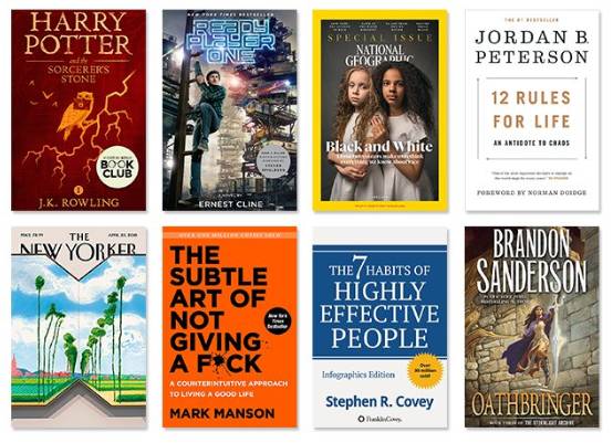 Beberapa ebook yang dijual di Amazon. (amazon.com)