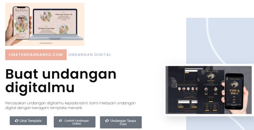 Website yang menjual undangan digital. (dok. pribadi/Ari Budiadnyana)