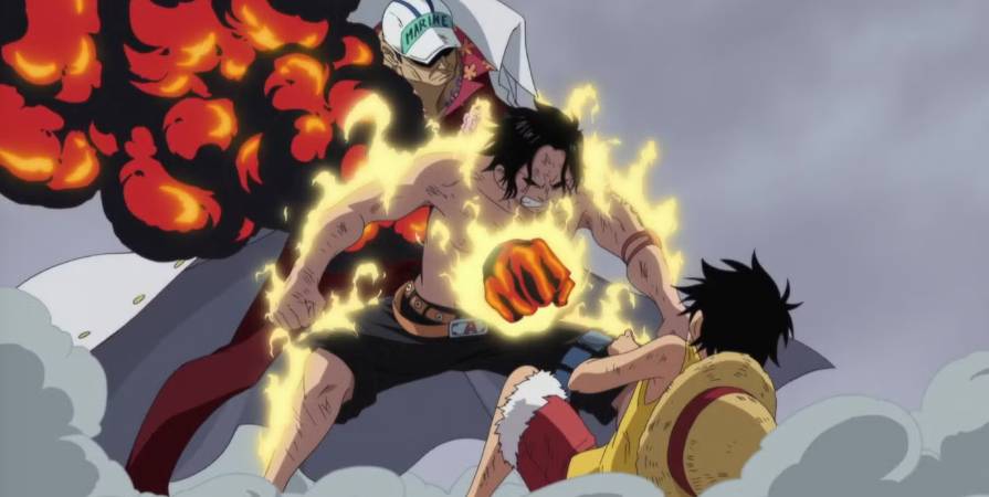 Tewasnya Portgas D. Ace (dok. Toei Animation/One Piece)