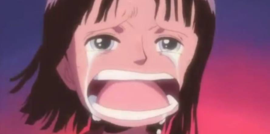 Robin Kecil Menangis (dok. Toei Animation/One Piece)
