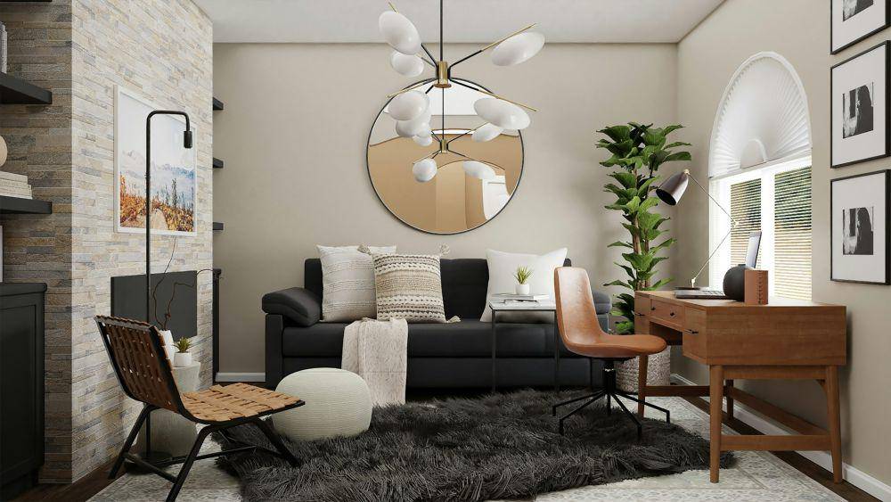 ilustrasi lampu gantung untuk ruang tamu minimalis (unsplash.com/Spacejoy)